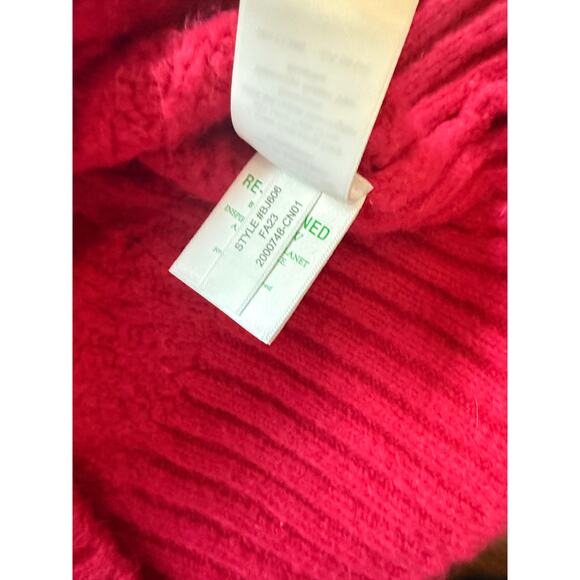 J.Crew cable-knit stretch cardigan sweater Bright Pink Size Medium - Picture 3 of 5